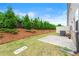 Backyard with well-maintained lawn, landscaping, and a patio area at 2170 Trelipe Dr, Lawrenceville, GA 30044
