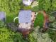 Aerial view of home with walkway, deck, patio, manicured lawn, and lush landscaping, offering privacy and outdoor living at 2622 Murdock Rd, Marietta, GA 30062