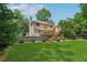 Beautifully landscaped backyard with deck and lots of green space at 2622 Murdock Rd, Marietta, GA 30062