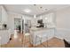 Modern kitchen with stainless steel appliances, white cabinetry, and a center island at 2622 Murdock Rd, Marietta, GA 30062