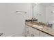 Powder room featuring granite counters and a modern faucet at 2622 Murdock Rd, Marietta, GA 30062