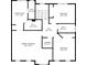 Second floorplan showcasing primary bedroom, bathroom, laundry, walk-in closet, and two additional bedrooms at 2622 Murdock Rd, Marietta, GA 30062