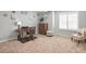 Calm bedroom with a desk, shuttered window, and neutral tones at 989 Brownstone Ln # 16, Marietta, GA 30008