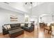 Spacious living room features an open floor plan and hardwood floors at 989 Brownstone Ln # 16, Marietta, GA 30008