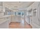 Kitchen featuring white cabinets, stainless appliances, and granite countertops at 1847 Oak Rd, Snellville, GA 30078