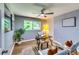 This bedroom space has a desk, chair, and closet at 2668 Kings Park Cir, Decatur, GA 30034