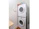 Efficient laundry area featuring stacked washer and dryer, optimizing space and convenience at 1195 Milton Se Ter # 1407, Atlanta, GA 30315