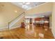 Open floor plan living room connects to the kitchen with eat-in breakfast area at 5309 Ashley Trce, Atlanta, GA 30360