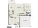 A home's floor plan features an open-concept layout, with kitchen, Gathering room, and bedrooms 2 connected at 611 Villa Rica Spgs, Villa Rica, GA 30180