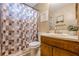 Bathroom with a tiled shower and a modern sink at 2485 Shady Shoals Ct, Decatur, GA 30034
