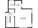 Upstairs floor plan featuring bedroom and two baths at 2485 Shady Shoals Ct, Decatur, GA 30034