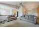 Spacious living room featuring vaulted ceiling and comfortable furniture at 2485 Shady Shoals Ct, Decatur, GA 30034