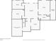 Basement floor plan showing the layout of the house at 2840 Astoria Ave, Cumming, GA 30040