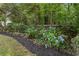 Beautiful garden featuring hydrangeas and a mulch bed creating a serene outdoor space at 1042 Trailridge Pl, Atlanta, GA 30338