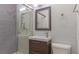 Modern bathroom featuring a glass-enclosed shower and sleek vanity at 1978 Fisher Trl, Atlanta, GA 30345
