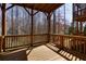 Covered wooden deck overlooking trees at 2006 Towneship Trl, Roswell, GA 30075