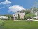 Two-story home featuring lush front yard, manicured landscaping, and welcoming entrance perfect for suburban living at 414 Candler Trl, Canton, GA 30115