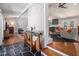 Inviting home interior showcasing a stylish blend of slate, hardwood, and painted brick at 4469 Huntington Cir, Atlanta, GA 30338