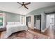 Spacious main bedroom with modern decor, large closet, and ample natural light at 4469 Huntington Cir, Atlanta, GA 30338