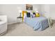 Cozy bedroom featuring plush carpet, bright natural light and modern decor at 6571 Splitpine Ct, Atlanta, GA 30349