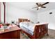 Bright bedroom with hardwood floors, a ceiling fan and lots of natural light at 1150 Rankin St # 19O, Stone Mountain, GA 30083