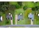 Aerial view of homes showcasing the neighborhood, mature trees and yards at 137 Cambridge Pointe, Villa Rica, GA 30180