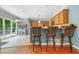 Inviting breakfast nook with tiled flooring, large windows, and a view of the backyard at 49 Timberlake Ne Cv, Cartersville, GA 30121