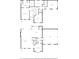 Layout of the first and second floor including primary bedroom, living room, kitchen and garage at 49 Timberlake Ne Cv, Cartersville, GA 30121