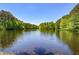 Scenic view of the lake with lush greenery on a bright day offering a beautiful natural setting at 49 Timberlake Ne Cv, Cartersville, GA 30121