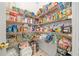 Spacious pantry with wire shelving, filled with food and household items for optimal storage and organization at 49 Timberlake Ne Cv, Cartersville, GA 30121