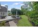 Outdoor deck space with wicker furniture and an outdoor table and chairs at 530 Veranda Ct, Alpharetta, GA 30009