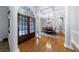 Elegant dining room boasts hardwood floors, coffered ceilings, and natural light at 1255 Beech Haven Ne Rd, Atlanta, GA 30324