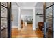 Inviting foyer features hardwood floors, stately columns, and an open view to the living spaces at 1255 Beech Haven Ne Rd, Atlanta, GA 30324