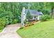 Beautiful two-story home with lush landscaping, a two-car garage, and a cozy front porch at 138 Hartwood Dr, Woodstock, GA 30189