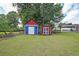 Two sheds accentuate this spacious backyard, ready for your outdoor activities at 629 Birchwood Rd, Marietta, GA 30060