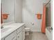 A bathroom with an extended vanity and shower and tub combination at 631 Avondale Creek Dr, Decatur, GA 30032
