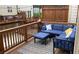 Cozy patio with outdoor seating, rug, and string lights for relaxed entertaining at 631 Avondale Creek Dr, Decatur, GA 30032