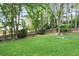Lush backyard with well-maintained lawn and mature trees providing ample shade at 174 Saint Georges Ct, Suwanee, GA 30024