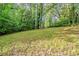Large backyard with lush trees and an expansive grassy area, perfect for outdoor activities at 3731 Adkins Nw Rd, Atlanta, GA 30331