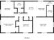 Detailed floor plan showcasing the layout with labeled rooms and dimensions, highlighting square footage at 3731 Adkins Nw Rd, Atlanta, GA 30331