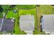 Aerial view of the home, roof, and expansive backyard with fence at 4230 Old Cherokee St, Acworth, GA 30101