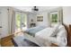 Serene bedroom with natural light, soft rug, access to outdoor area, and minimalist decor at 10975 Hutcheson Ferry Rd, Chattahoochee Hills, GA 30268