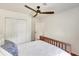 Bright bedroom showcasing hardwood floors and closet space at 1380 Heritage Glen Dr, Marietta, GA 30068
