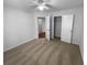 Bedroom with carpet, ceiling fan, and closet at 2586 Gristhaven Ln, Buford, GA 30519