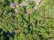 Aerial view of a home nestled amongst lush greenery, mature trees, and a winding river at 3809 Cotswold Sw Dr, Lilburn, GA 30047