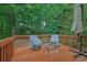 Cozy outdoor deck with patio furniture at 1558 Ember Oaks Cir, Powder Springs, GA 30127