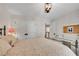 Comfortable bedroom with double closets, desk, and a decorative light fixture at 753 Cambron Commons Trce, Suwanee, GA 30024