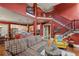 Comfortable living room with ample seating, staircase and an open concept kitchen at 963 Manor Parc Dr, Decatur, GA 30033
