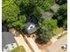 Aerial view of a charming home with lush greenery and a well-maintained yard at 140 Racine Sw St, Atlanta, GA 30314