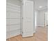 Open closet showcases the custom wire shelving at 162 Bluffington Way, Marietta, GA 30066